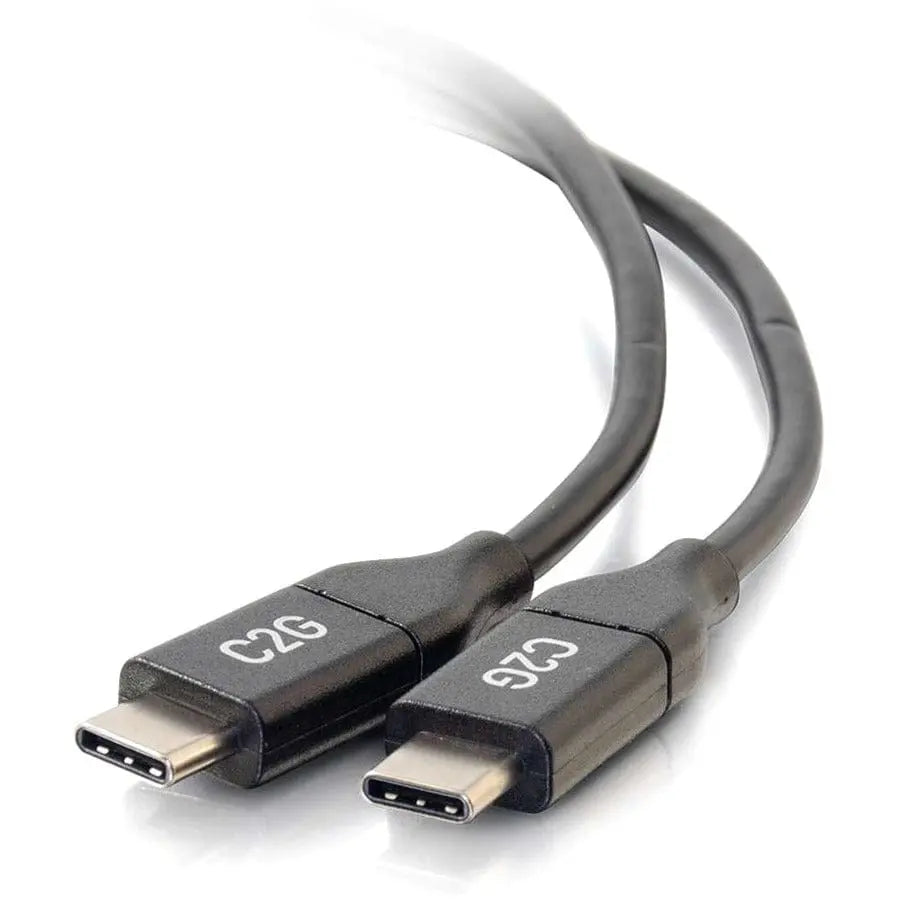 C2G C2G 10ft USB C Cable - USB 2.0 5A - M/M - 10 ft USB Data Transfer Cable for Smartphone, Notebook, Tablet - First End: 1 x Type C Male USB - Second End: 1 x Type C Male USB - 480 Mbit/s - Gold-flash, N...  - 28829