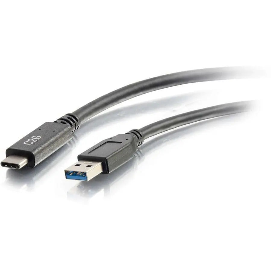 C2G C2G 10ft USB C to USB A Cable - USB 3.2 - 5Gbps -M/M - 10 ft USB Data Transfer Cable for Notebook, Smartphone, Tablet - First End: 1 x Type A Male USB - Second End: 1 x Type C Male USB - 5 Gbit/s - Ni...  - 28833