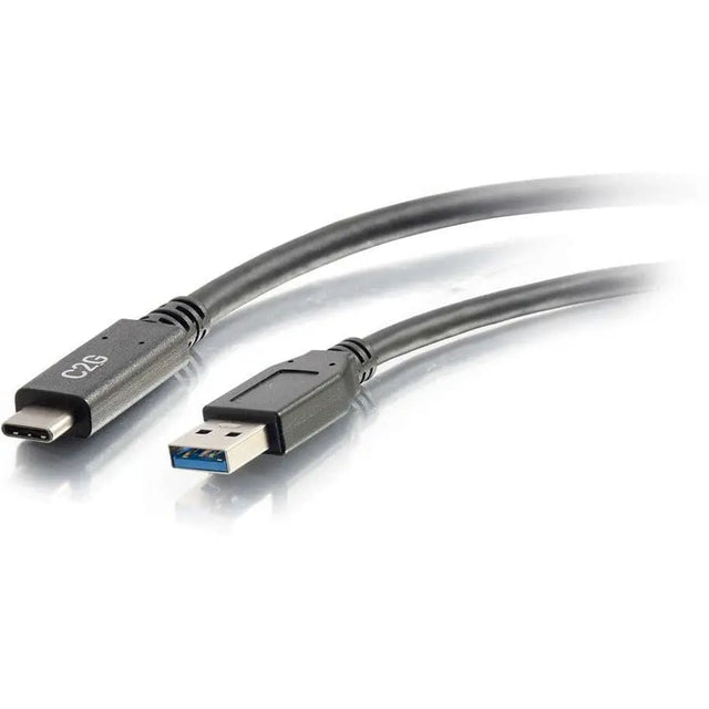 C2G C2G 10ft USB C to USB A Cable - USB 3.2 - 5Gbps -M/M - 10 ft USB Data Transfer Cable for Notebook, Smartphone, Tablet - First End: 1 x Type A Male USB - Second End: 1 x Type C Male USB - 5 Gbit/s - Ni...  - 28833
