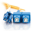 C2G C2G 10m LC-SC 9/125 Duplex Single Mode OS2 Fiber Cable - Yellow - 33ft - 10m LC-SC 9/125 Duplex Single Mode OS2 Fiber Cable - Yellow - 33ft - 28523