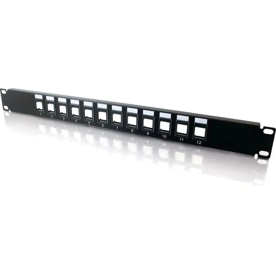 C2G C2G 12-Port Blank Keystone/Multimedia Patch Panel - 12 - 03857