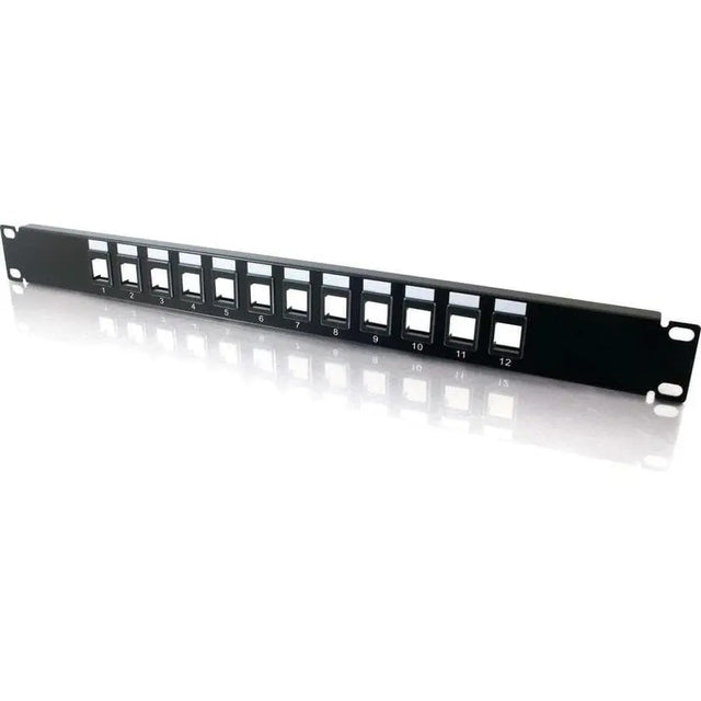 C2G C2G 12-Port Blank Keystone/Multimedia Patch Panel - 12 - 03857