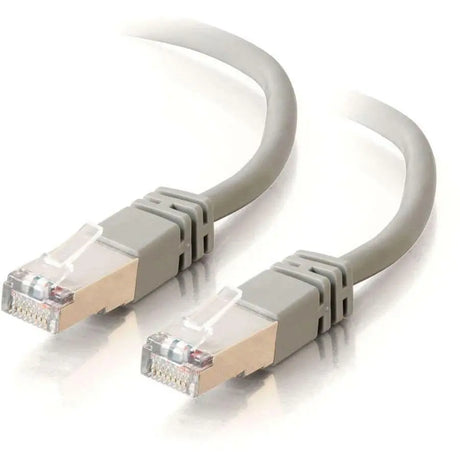 C2G C2G-14ft Cat5e Molded Shielded (STP) Network Patch Cable - Gray - Category 5e for Network Device - RJ-45 Male - RJ-45 Male - Shielded - 14ft - Gray - 27260