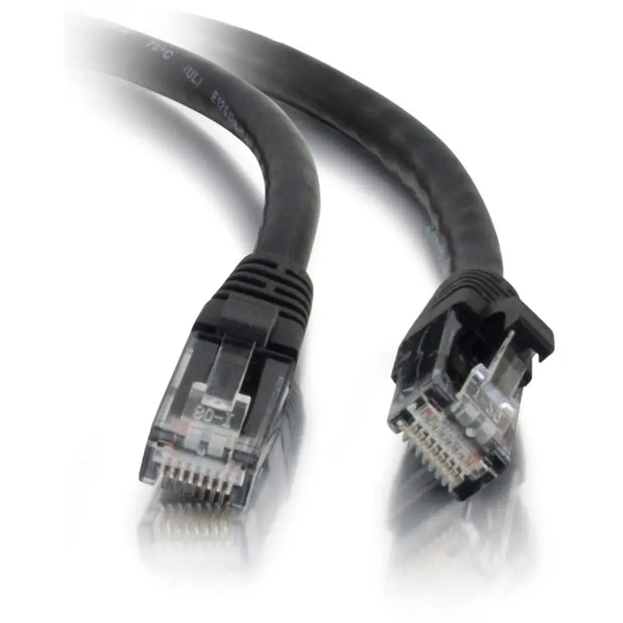C2G C2G 1ft Cat5e Ethernet Cable - Snagless Unshielded (UTP) - Black - Category 5e for Network Device - RJ-45 Male - RJ-45 Male - 1ft - Black - 26969