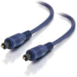 C2G C2G 1m Velocity TOSLINK Optical Digital Cable - Toslink Male - Toslink Male - 3.3ft - Blue - 40390