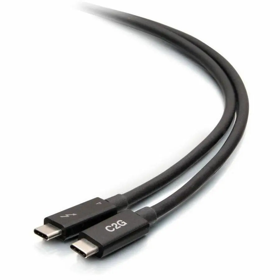 C2G C2G 2.5ft Thunderbolt 4 USB C Cable - USB C to USB C - 40Gbps - M/M - 2.50 ft Thunderbolt 4 A/V Cable for Smartphone, Notebook, Tablet, Computer, Mobile Device - First End: 1 x Thunderbolt 4 Type C - ...  - C2G28886