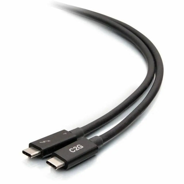 C2G C2G 2.5ft Thunderbolt 4 USB C Cable - USB C to USB C - 40Gbps - M/M - 2.50 ft Thunderbolt 4 A/V Cable for Smartphone, Notebook, Tablet, Computer, Mobile Device - First End: 1 x Thunderbolt 4 Type C - ...  - C2G28886