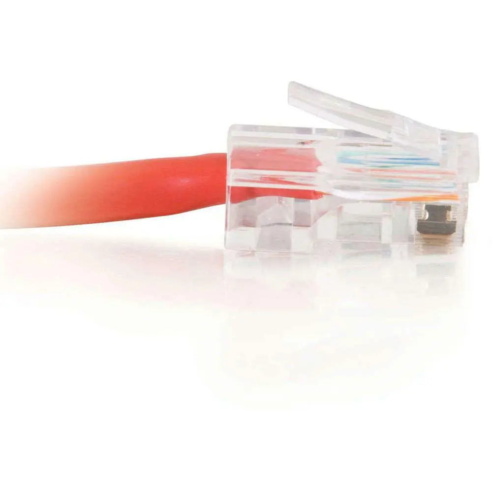 C2G C2G-25ft Cat5e Non-Booted Crossover Unshielded (UTP) Network Patch Cable - Red - Category 5e for Network Device - RJ-45 Male - RJ-45 Male - Crossover - 25ft - Red - 26709