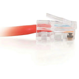 C2G C2G-25ft Cat5e Non-Booted Crossover Unshielded (UTP) Network Patch Cable - Red - Category 5e for Network Device - RJ-45 Male - RJ-45 Male - Crossover - 25ft - Red - 26709