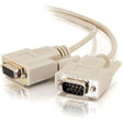 C2G C2G 25ft DB9 M/F Extension Cable - Beige - DB-9 Male Serial - DB-9 Female Serial - 25ft - 09452