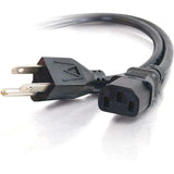 C2G C2G 2ft Universal Power Cord - 16 AWG - NEMA 5-15P to IEC320C13 - 2ft 16 AWG Universal Power Cord (NEMA 5-15P to IEC320C13) (TAA Compliant) - 29925