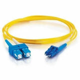 C2G C2G 2m LC-SC 9/125 Duplex Single Mode OS2 Fiber Cable - Yellow - 6ft - 2m LC-SC 9/125 Duplex Single Mode OS2 Fiber Cable - Yellow - 6ft - 26260