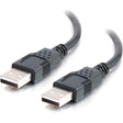 C2G C2G 2m USB Cable - USB 2.0 A to USB A - M/M - Type A Male USB - Type A Male USB - 6.56ft - Black - 28106