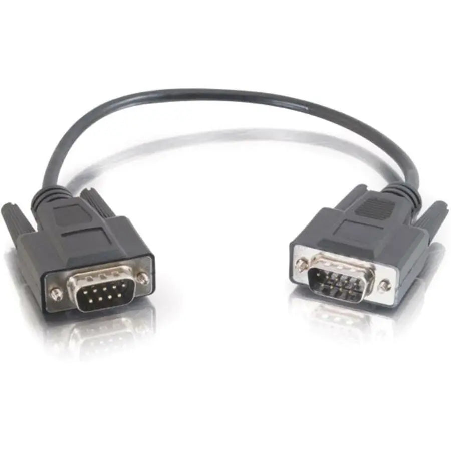 C2G C2G 3ft DB9 M/M Cable - Black - DB-9 Male Serial - DB-9 Male Serial - 3ft - Black - 25220
