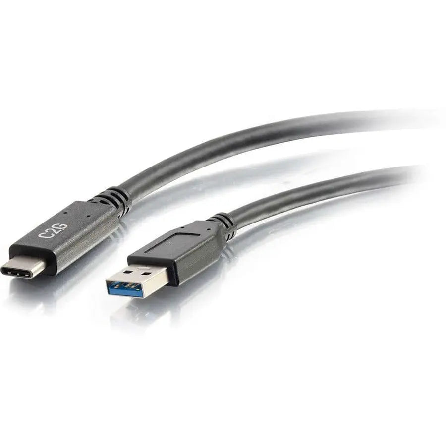 C2G C2G 3ft USB C to USB A Cable - USB 3.2 - 5Gbps - M/M - 3 ft USB Data Transfer Cable for Notebook, Smartphone, Tablet - First End: 1 x Type A Male USB - Second End: 1 x Type C Male USB - 5 Gbit/s - Nic...  - 28831
