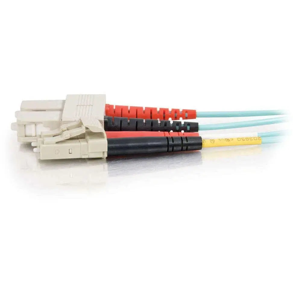 C2G C2G 3m LC-SC 10Gb 50/125 Duplex Multimode OM3 Fiber Cable - Aqua - 10ft - 3m LC-SC 10Gb 50/125 Duplex Multimode OM3 Fiber Cable - Aqua - 10ft - 33053