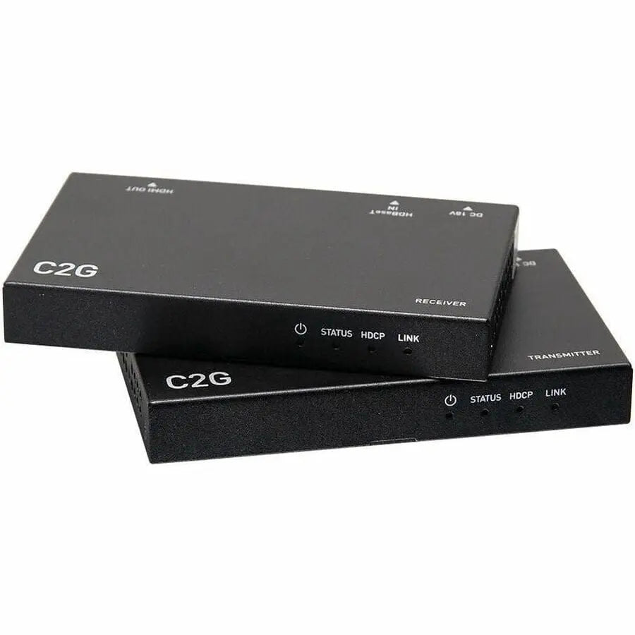 C2G C2G 4K HDMI HDBaseT Extender over Cat Transmitter to Box Receiver - 1 Input Device - 1 Output Device - 230 ft Range - 2 x Network (RJ-45) - 1 x HDMI In - 1 x HDMI Out - 4K UHD - Twisted Pair - Categor...  - C2G30010