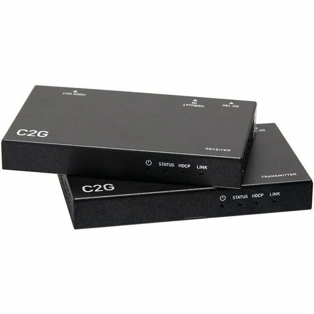 C2G C2G 4K HDMI HDBaseT Extender over Cat Transmitter to Box Receiver - 1 Input Device - 1 Output Device - 230 ft Range - 2 x Network (RJ-45) - 1 x HDMI In - 1 x HDMI Out - 4K UHD - Twisted Pair - Categor...  - C2G30010