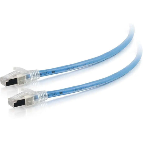 C2G 50ft HDBaseT Cat6a Cable with Discontinuous Shielding - Plenum - Blue - 50 ft Category 6a Network Cable for Network Device - First End: 1 x RJ-45 Network - Male - Second End: 1 x RJ-45 Network - M...  - 43172 C2G