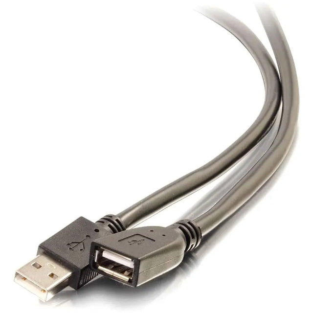 C2G 50ft USB Extension Cable - Active - Plenum Rated - M/F - 50 ft USB Data Transfer Cable C2G