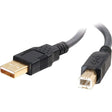C2G C2G 5m Ultima USB 2.0 A/B Cable (16.4ft) - Type A Male USB - Type B Male USB - 16.4ft - Charcoal - 29144