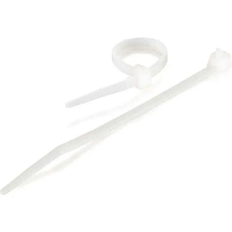 C2G C2G 7.75in Releasable/Reusable Cable Ties - White - 50pk - Cable Tie - Natural - 50 Pack - 43044