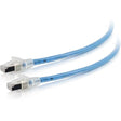 C2G 75ft HDBaseT Cat6a Cable with Discontinuous Shielding - Plenum - Blue - 75 ft Category 6a Network Cable for Network Device - First End: 1 x RJ-45 Network - Male - Second End: 1 x RJ-45 Network - M...  - 43173 C2G