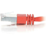 C2G C2G-7ft Cat5e Molded Shielded (STP) Network Patch Cable - Red - Category 5e for Network Device - RJ-45 Male - RJ-45 Male - Shielded - 7ft - Red - 27252