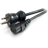 C2G C2G 8ft 16 AWG Coiled Hospital Grade Power Cord (NEMA 5-15P to IEC320C13) - Black - For Computer, Monitor, Printer, Scanner - 125 V AC13 A - Black - 8 ft Cord Length - 48070