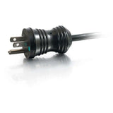 C2G 8ft 18 AWG Coiled Hospital Grade Power Cord (NEMA 5-15P to IEC320C13) - Black - For Computer, Monitor, Printer, Scanner - 125 V AC10 A - Black - 8 ft Cord Length - 48066 C2G