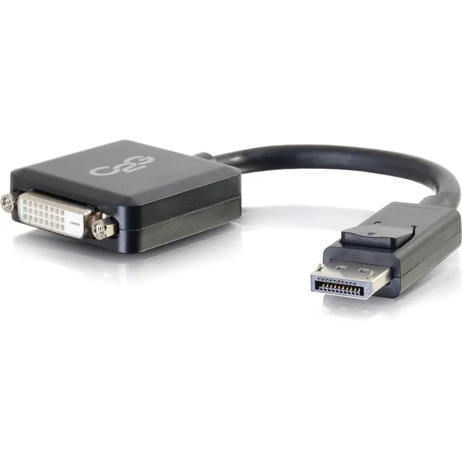 C2G C2G 8in DisplayPort to DVI-D (Single-Link) Adapter Converter - M/F - 8 Inch DisplayPort Male to DVI-D Female Adapter Converter - Adapts a DP output to DVI-D - Supports resolutions up to 1920 x 1200 - ...  - 54321
