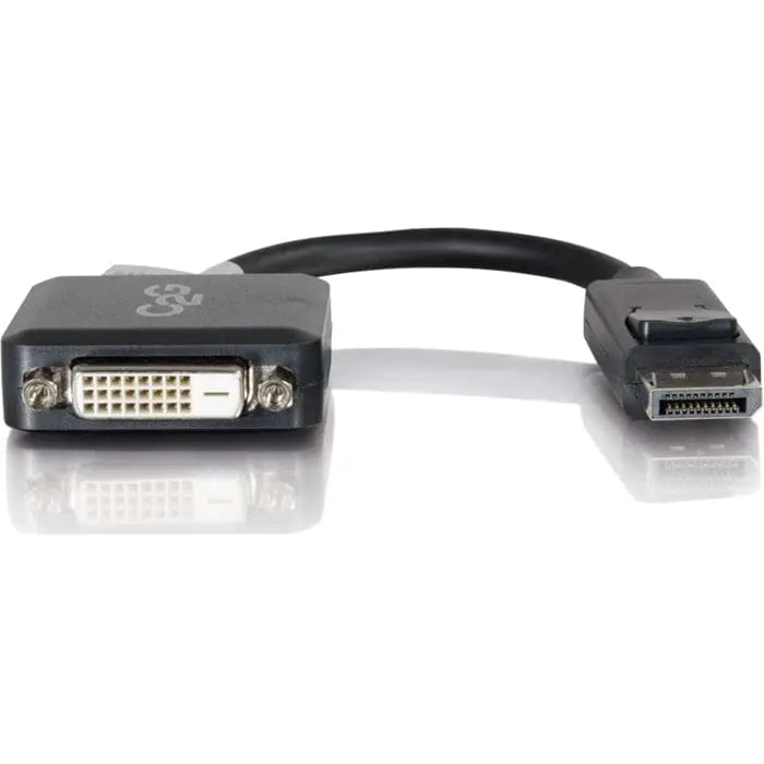 C2G C2G 8in DisplayPort to DVI-D (Single-Link) Adapter Converter - M/F - 8 Inch DisplayPort Male to DVI-D Female Adapter Converter - Adapts a DP output to DVI-D - Supports resolutions up to 1920 x 1200 - ...  - 54321