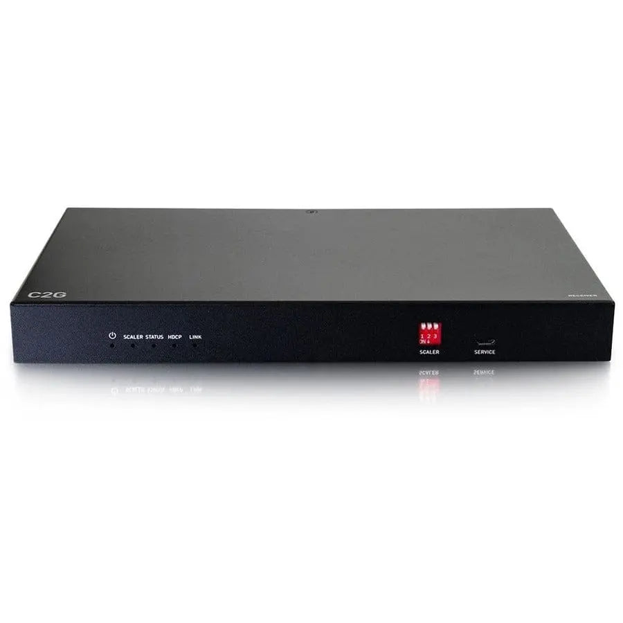 C2G C2G HDMI + RS232 + IR 4K Scaling RX Box - 1 Output Device - 328 ft Range - 1 x Network (RJ-45) - 1 x USB - 1 x HDMI Out - 4K UHD - Twisted Pair - Category 7 - C2G30016