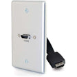 C2G C2G HDMI Wall Plate - Single Gang - 1-gang - Aluminum - Aluminum, Polyvinyl Chloride (PVC) - 1 x HDMI Port(s) - 39870