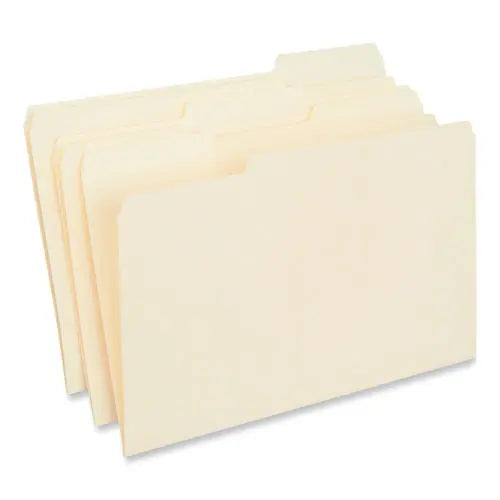 C2G C2G Interior File Folders, 1/3-Cut Tabs: Assorted, Legal Size, 9.5-pt Manila, 100/Box - 15213
