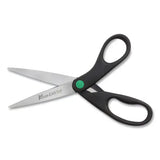 C2G C2G KleenEarth Scissors, 8" Long, 3.25" Cut Length, Straight Black Handle, 2/Pack - 15179