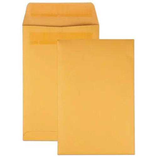 C2G C2G Redi-Seal Catalog Envelope, #1, Cheese Blade Flap, Redi-Seal Adhesive Closure, 6 x 9, Brown Kraf - 43167
