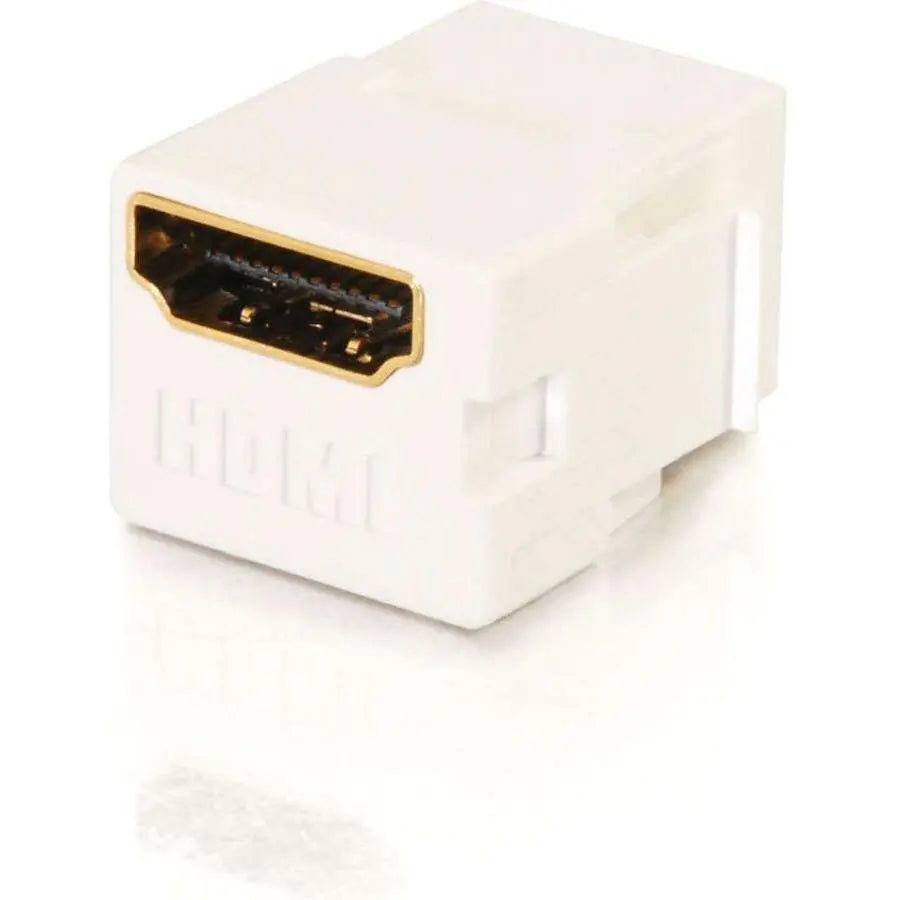 C2G C2G Snap-In HDMI F/F Keystone Insert Module - White - 1 x HDMI Audio/Video - White - 03345
