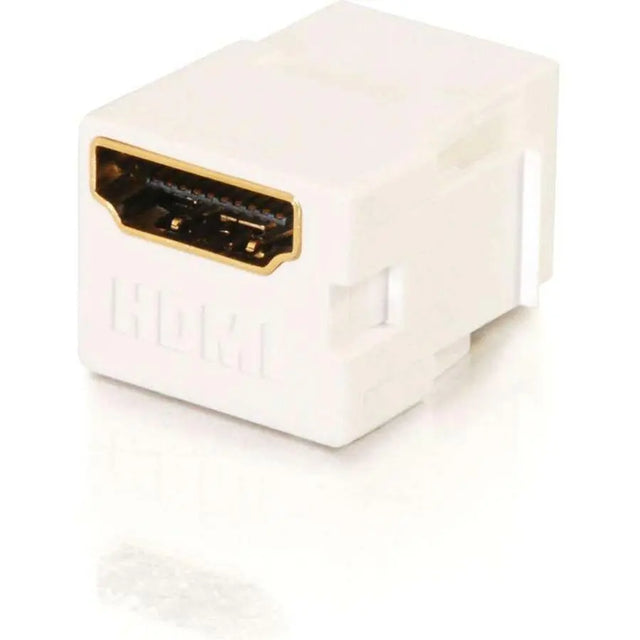 C2G C2G Snap-In HDMI F/F Keystone Insert Module - White - 1 x HDMI Audio/Video - White - 03345