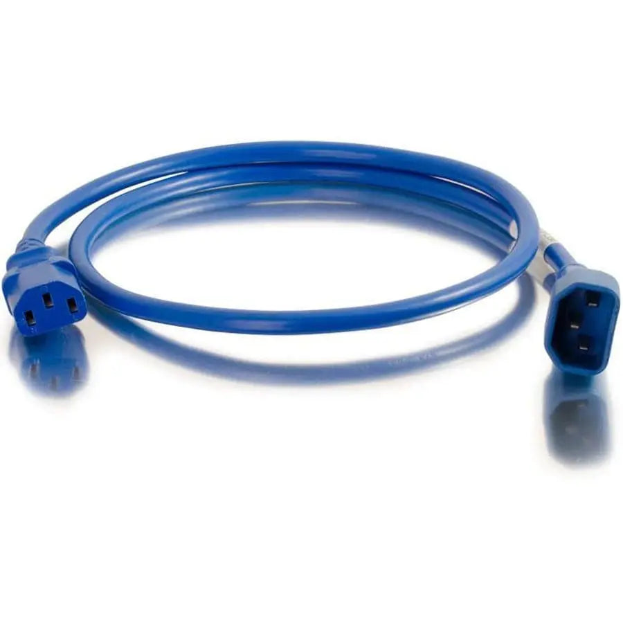 C2G C2G Standard Power Cord - For PDU, Server, Switch - 250 V AC15 A - Blue - 6 ft Cord Length - 17552