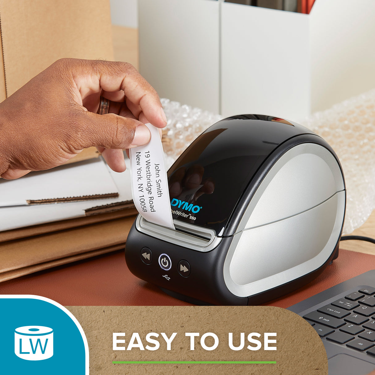 DYMO Authentic LabelWriter Durable Labels | 59mm x 190mm | White Poly | 170 Large Self-Adhesive Labels | High-Performance | For LabelWriter Label Makers - 1933087