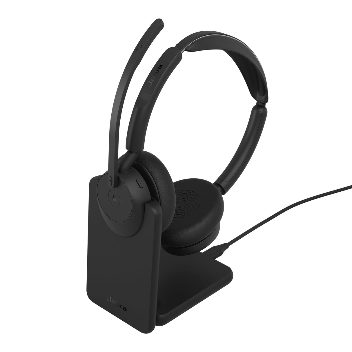 Jabra Evolve3 45 MS - USB-A with Dongle - Stereo (Charging Stand) - 34599-999-989