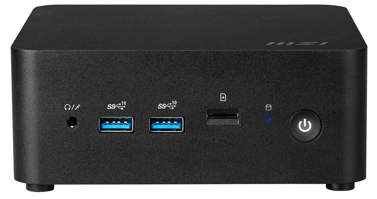 MSI Cubi NUC 1M-010US Intel Core 3 100U 8 GB DDR5-SDRAM 500 GB SSD Windows 11 Pro Mini PC Black - CUBINUC1M010