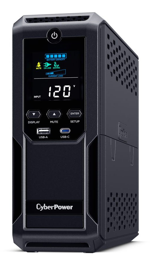 CyberPower LCD BRG1500AVRLCD2 uninterruptible power supply (UPS) Line-Interactive 1.5 kVA 900 W 12 AC outlet(s) - BRG1500AVRLCD2