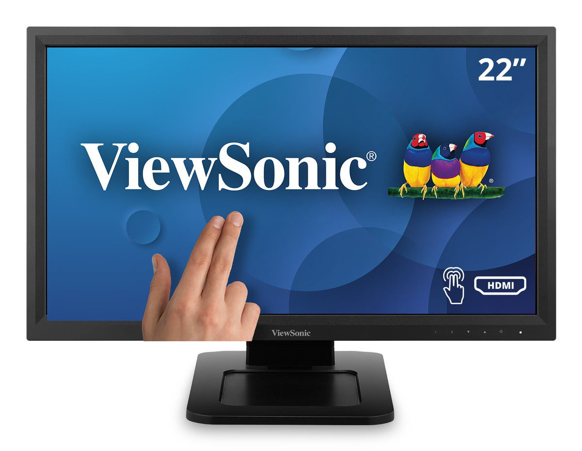 Viewsonic TD2211 computer monitor 55.9 cm (22") 1920 x 1080 pixels Full HD LCD Touchscreen Black - TD2211
