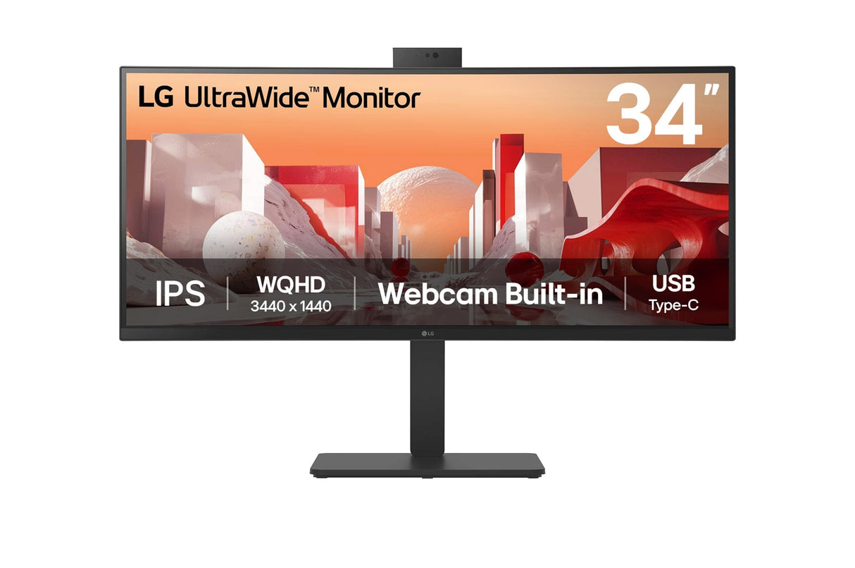 LG 34BA85QE-B computer monitor 86.4 cm (34") 3440 x 1440 pixels Wide Quad HD LCD Black - 34BA85QE-B