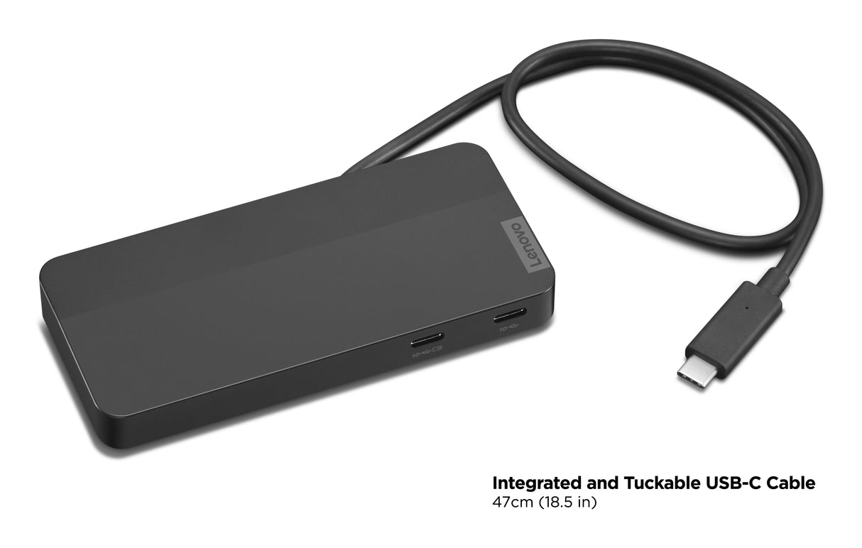 Lenovo 40B90000US laptop dock/port replicator Wired USB 3.2 Gen 2 (3.1 Gen 2) Type-C Black - 40B90000US LENOVO
