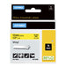 DYMO Rhino Industrial Vinyl Labels | 12 mm x 5.5 m | Black Print on Yellow | Self-Adhesive | for Rhino & LabelManager Label Makers - 18432