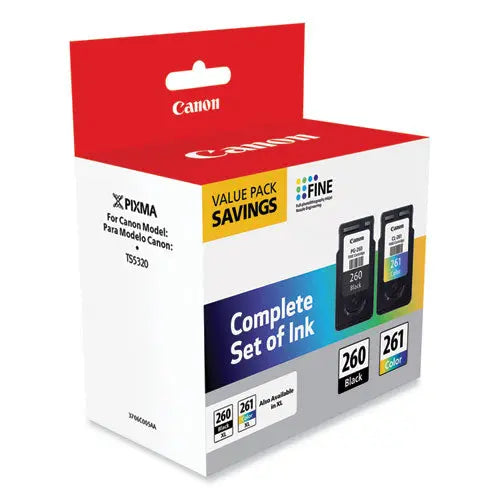 CANON CANON  (CL-261/PG-260) Ink, Black/Color - 3725C006