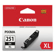 CANON CANON  (CLI-251XL) ChromaLife100+ High-Yield Ink, 5,530 Page-Yield, Black - 6448B001
